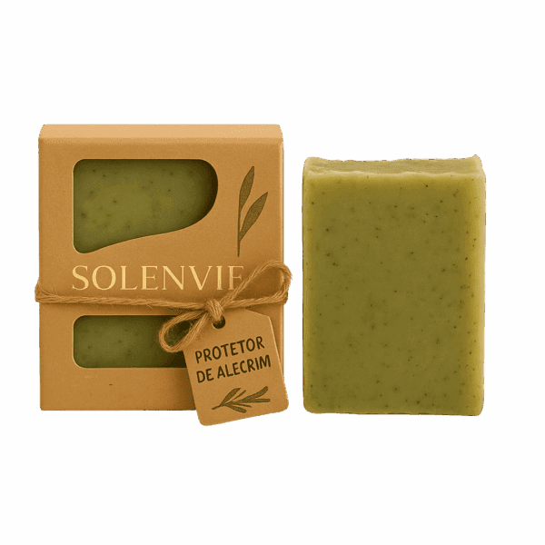 Proteção Diária com Sabonete de Alecrim 80g – Vegano Refrescante e Natural