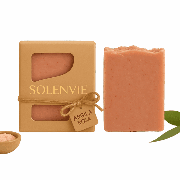 Equilíbrio da Pele com Argila Rosa – Sabonete Vegano 80g Artesanal