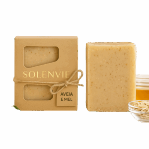 Esfoliante Natural 80g de Aveia e Mel – Sabonete Artesanal Nutre e Revitaliza a Pele