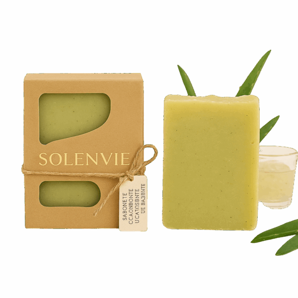 Sabonete Cicatrizante de Babosa 80g – Cuidados Naturais para Regenerar a Pele