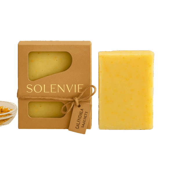 Sabonete Natural Protetor de Calêndula e Mel 80g – Vegano e Feito à Mão