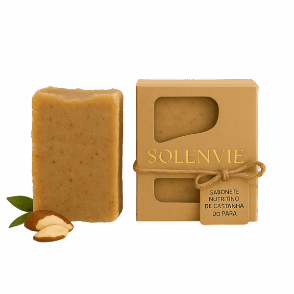 Sabonete Nutritivo de Castanha do Pará 80g – Vegano Natural e Hidratante