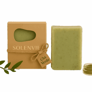 Chá Verde e Antioxidantes – Sabonete Natural 80g para Pele Jovem e Saudável