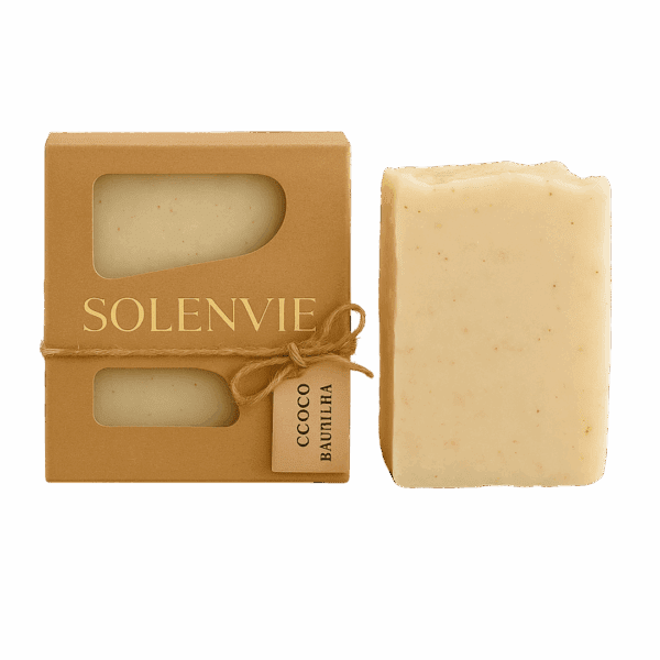 Coco & Baunilha para Pele Macia – Sabonete Hidratante Natural 80g Vegano