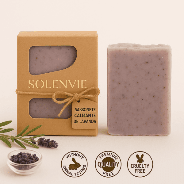 Limpeza Natural com Sabonete Calmante de Lavanda 80g – Vegano Ideal para Relaxar - Imagem 2