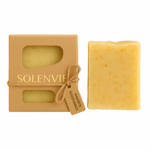 Sabonete Artesanal Natural Limão e Gengibre 80g – Vegano Feito à Mão