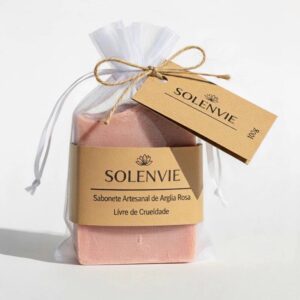 Equilíbrio da Pele com Argila Rosa – Sabonete Vegano 100g Artesanal