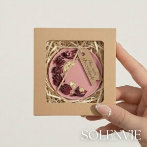 Lembrancinhas Personalizadas Rosa Imperial Caixinhas de Sabonetes Naturais Artesanais 40g