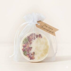 Lembrancinhas Personalizadas Valsa de Pétalas Saquinho Organza de Sabonetes Naturais Artesanais 40g (cópia)